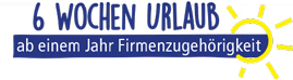 6 Wochen Urlaub ab einem Jahr Firmenzugehörigkeit